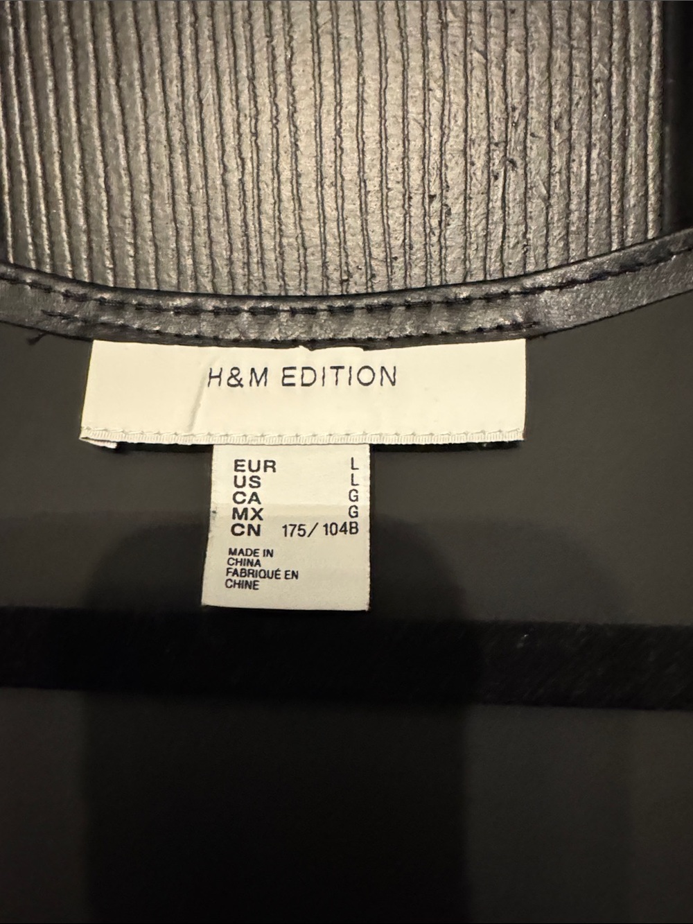 H&M Black Faux Leather Mini Dress - Picture 2 of 4